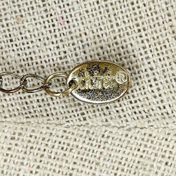 Claire’s Rhinestone Cat Kitten Pendant Charm Silver Tone Chain Link Necklace - Picture 3 of 6